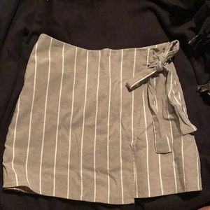 Sage green wrap skirt. Forever 21. Size L.